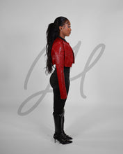 Load image into Gallery viewer, Red Luxe Croc Jacket

